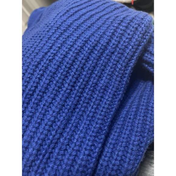 Lands' End Women's Knit Cable Turtleneck Sweater Blue Midweight Sz 2X - Picture 6 of 6